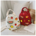 Mini en toile à imprimé personnalisé sac à dos sac à dos durable sac à main durable pour enfants pour enfants